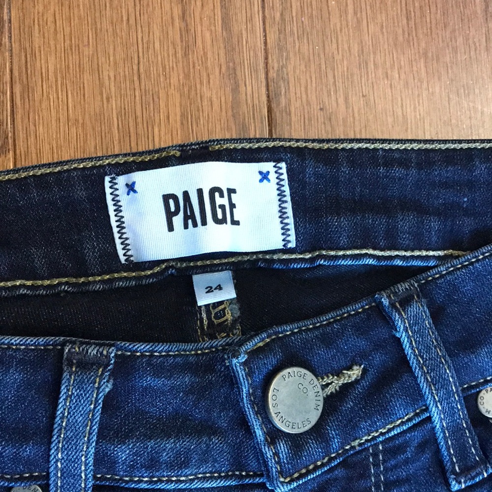 PAIGE blue stretch skinny Jeans SZ 24